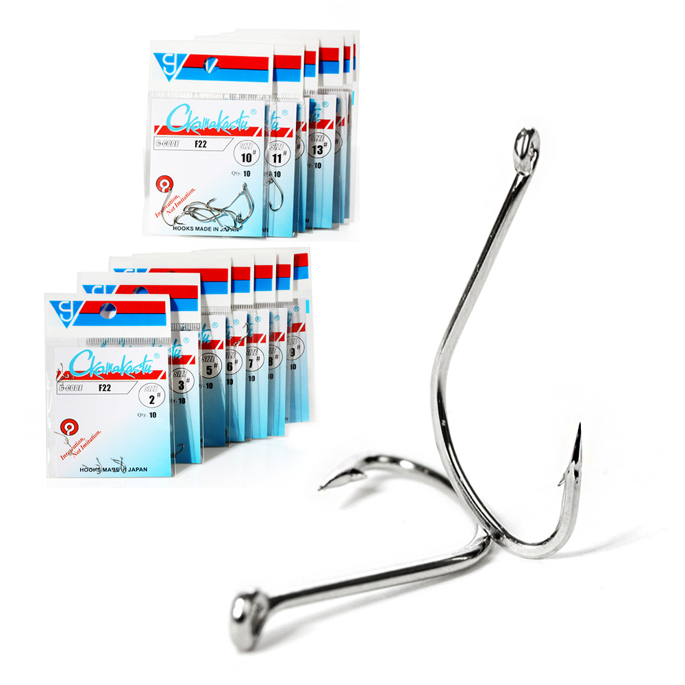 Fishing Hook Offset - Ckamakastu F22 สีขาวน้ําเค็ม Assist Jig Head