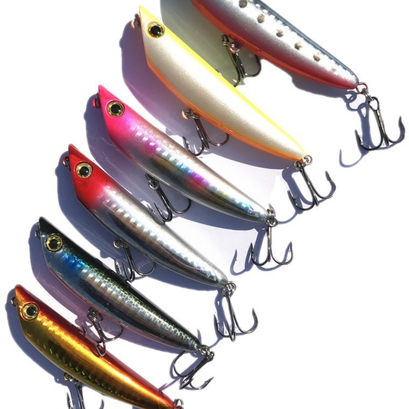 Fishing Hook Treble - เหยื่อตกปลาทรงดินสอเหยื่อล่อสุนัขซิกแซกชนิดแข็ง9กรัม/9ซม. ตะขอเสียงแหลม1ชิ้นขาย