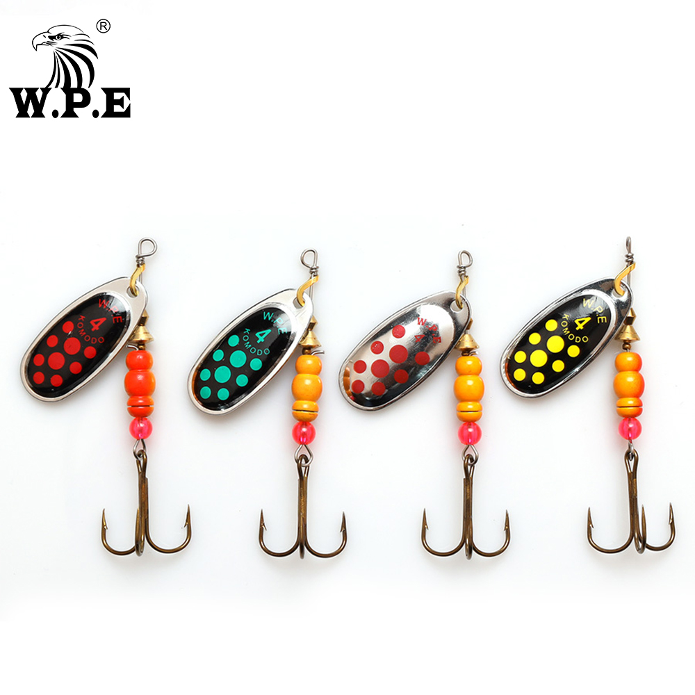 Fishing Hook Treble - W.P.E เหยื่อล่อ Spinner ใหม่เอี่ยม 1 ชิ้น
