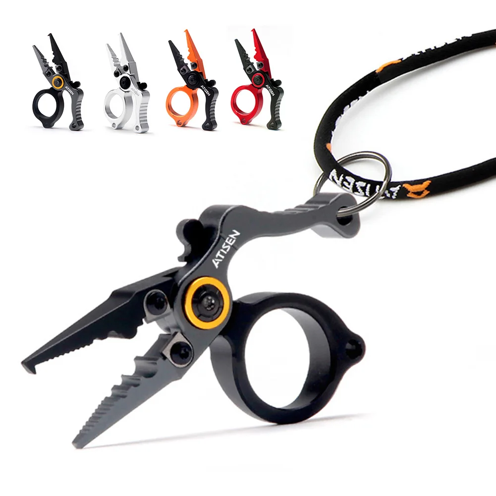 Fishing Hook Remover - คีมตกปลาขนาดเล็ก อุปกรณ์ตกปลาสำหรับกิจกรรมกลางแจ้ง ตัวเครื่องทำจากอลูมิเนียมอัลลอยด์ ใบมีดทำจากทังสเตนสตีล ใช้สำหรับถอดเบ็ดและตัดสาย