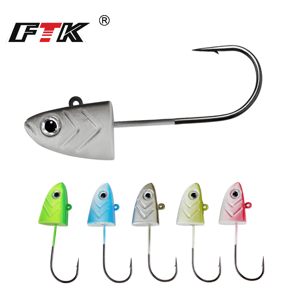 เบ็ดตกปลา FTK 5 กรัม 12 กรัม 2 - Fishing Hook Offset บทวิจารณ์และราคา