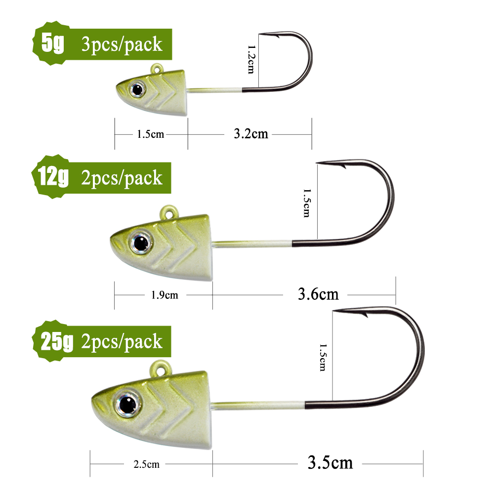 เบ็ดตกปลา FTK 5 กรัม 12 กรัม 2 - Fishing Hook Offset บทวิจารณ์และราคา
