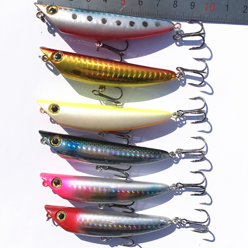 เหยื่อตกปลาทรงดินสอเหยื่อล่อสุ - Fishing Hook Treble บทวิจารณ์และราคา