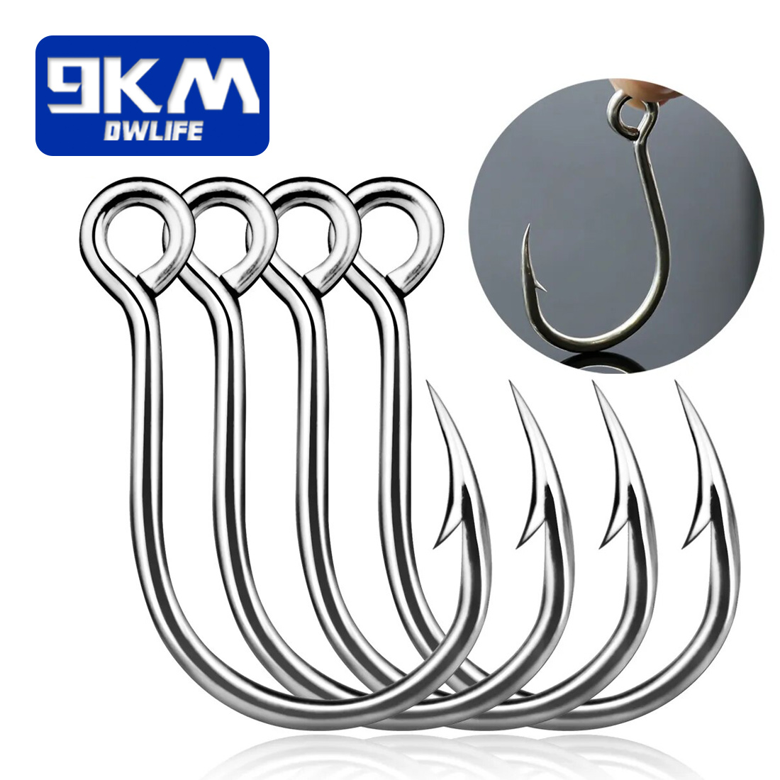 ตะขอตกปลา 9KM 25 ชิ้น Jig Hook - Fishing Hook Offset บทวิจารณ์และราคา